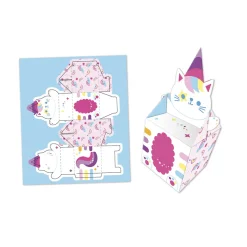 Janod Kit Créatif - 12 Boîtes en Papier Kawaii à Créer* Créations 3D|Collection "Les Ateliers Du Calme"