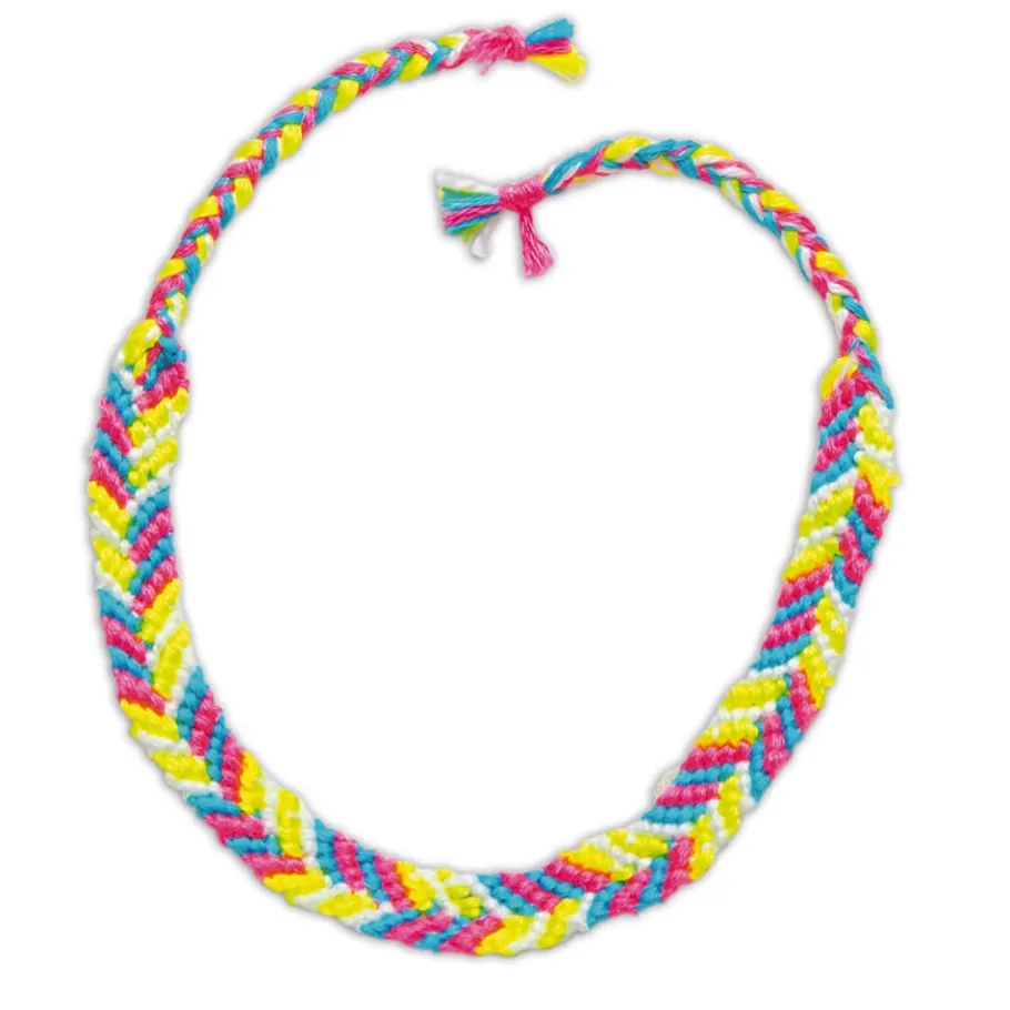 Janod Kit Créatif - 7 Bracelets Brésiliens Fluo à Créer* Collection "Les Ateliers Bijoux" & Les Perles