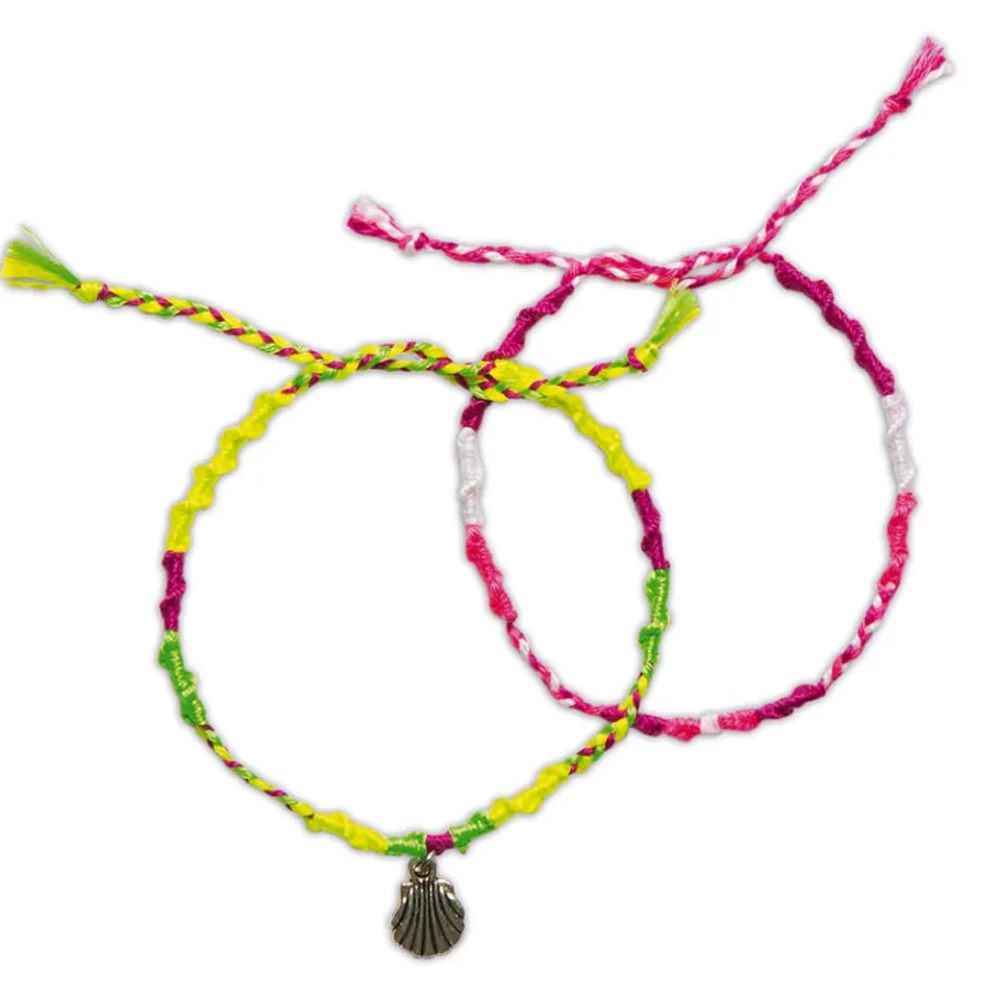 Janod Kit Créatif - 7 Bracelets Brésiliens Fluo à Créer* Collection "Les Ateliers Bijoux" & Les Perles