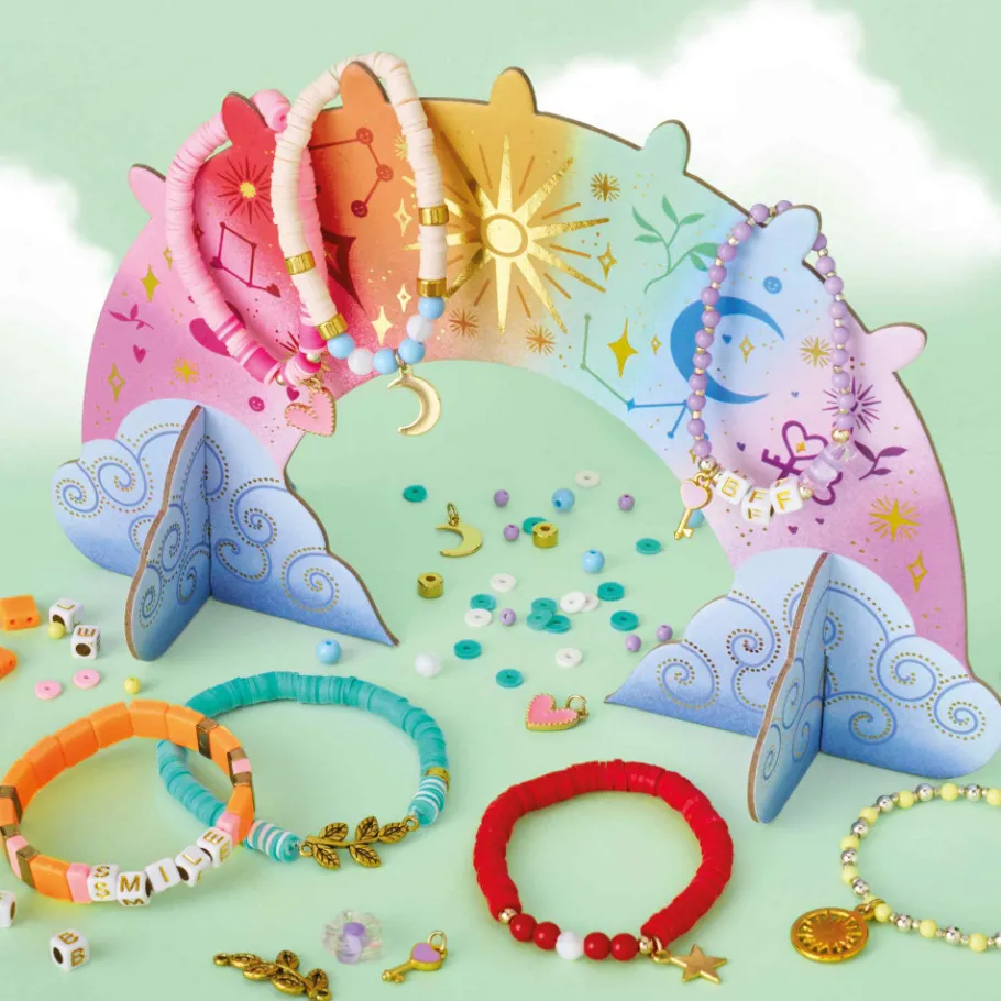 Janod Kit Créatif - 7 Bracelets pour la Semaine à Créer* Collection "Les Ateliers Bijoux" & Les Perles