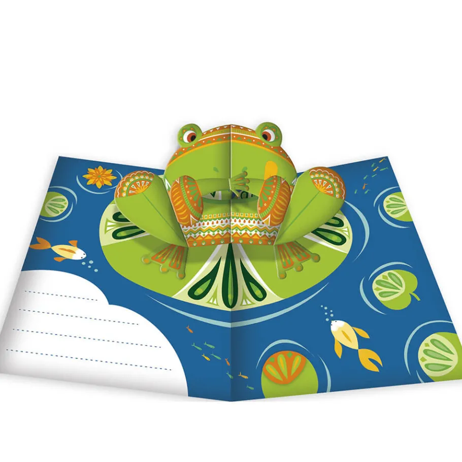 Janod Kit Créatif - 6 Cartes Pop-Up Animaux à Créer* Créations 3D|Tampons & Papeterie