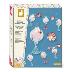 Janod Kit Créatif - 1 Guirlande Lumineuse en Papier à Créer* Collection "Les Ateliers Déco"