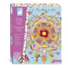 Janod Kit Créatif - 4 Tableaux Peinture Arc-en-Ciel Mandala* Peinture Par Numéro & Coloriage