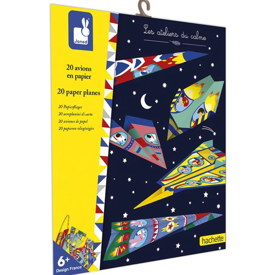 Janod Kit Créatif - Avions en Papier* Créations 3D|Tampons & Papeterie