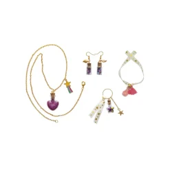Janod Kit Créatif - Coffret 4 Bijoux Fioles de Fées à Créer* Collection "Les Ateliers Bijoux" & Les Perles