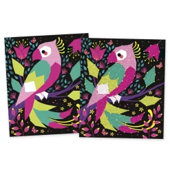 Janod Kit Créatif - Coffret 2 Tableaux Fils Tendus Animaux de la Jungle à Créer* Créations 3D|Crochet, Tricot & Laçage