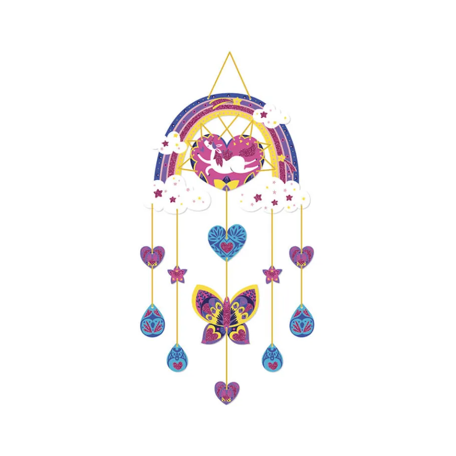 Janod Kit Créatif - Coffret Multi-Activités Arc-En-Ciel* Créations 3D|Sable, Paillettes, Dorure & Strass