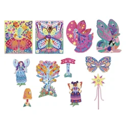 Janod Kit Créatif - Coffret Multi-Activités 11 Réalisations Magic Fairies* Collection