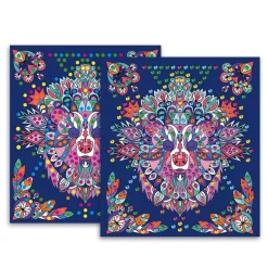 Janod Kit Créatif - Coffret Multi-Activités 17 Réalisations Animaux* Créations 3D|Peinture Par Numéro & Coloriage