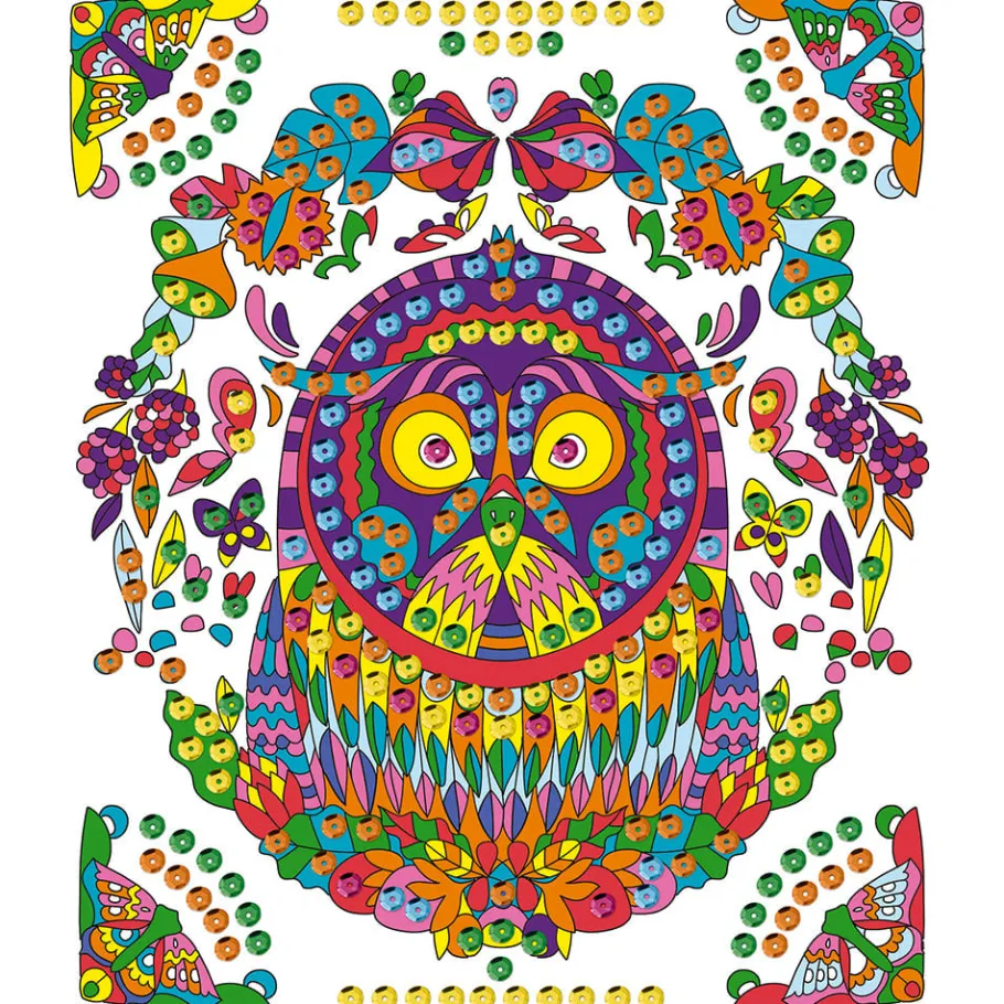Janod Kit Créatif - Coffret Multi-Activités 17 Réalisations Animaux* Créations 3D|Peinture Par Numéro & Coloriage