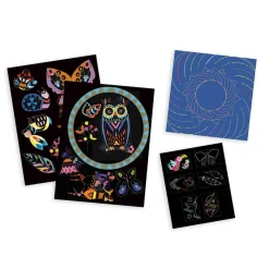 Janod Kit Créatif - Coffret Multi-Activités Scratch Art* Collection 
