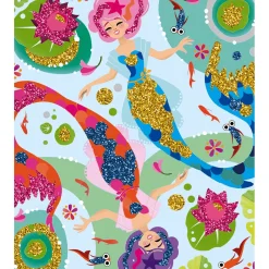 Janod Kit Créatif - Coffret Multi-Activités 11 Décos Girly* Créations 3D|Sable, Paillettes, Dorure & Strass