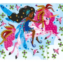Janod Kit Créatif - Coffret Multi-Activités 11 Décos Girly* Créations 3D|Sable, Paillettes, Dorure & Strass