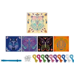 Janod Kit Créatif - Fils Tendus Animaux* Crochet, Tricot & Laçage|Collection 