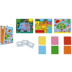 Janod Kit Créatif - Mosaïques Animaux* Mosaïques & Gommettes|Collection "Les Ateliers Du Calme"