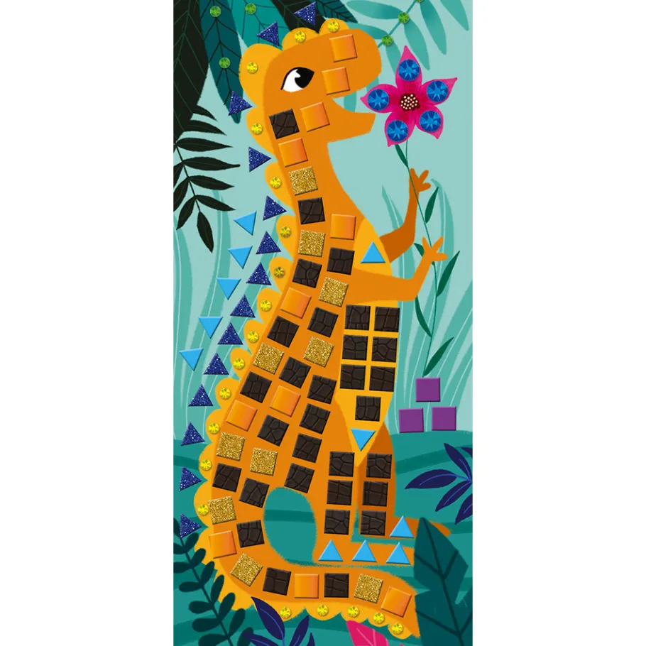 Janod Kit Créatif - Mosaïques Dinosaures* Mosaïques & Gommettes|Collection "Les Ateliers Du Calme"
