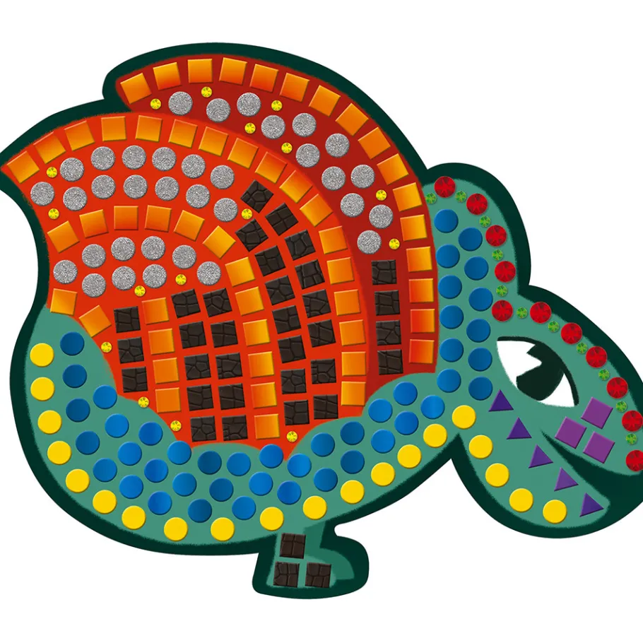 Janod Kit Créatif - Mosaïques Dinosaures* Mosaïques & Gommettes|Collection "Les Ateliers Du Calme"