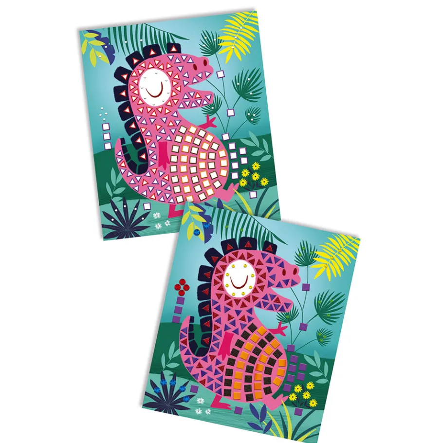 Janod Kit Créatif - Mosaïques Dinosaures* Mosaïques & Gommettes|Collection "Les Ateliers Du Calme"