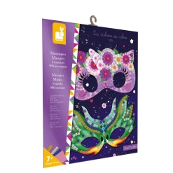 Janod Kit Créatif - Mosaïques Masques* Mosaïques & Gommettes|Collection "Les Ateliers Du Calme"