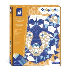 Janod Kit Créatif - Mosaïques Mousse Animaux de la Forêt* Mosaïques & Gommettes|Collection "Les Ateliers Du Calme"