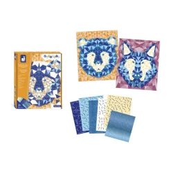 Janod Kit Créatif - Mosaïques Mousse Animaux de la Forêt* Mosaïques & Gommettes|Collection 