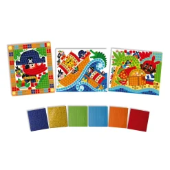 Janod Kit Créatif - Mosaïques Pirates* Mosaïques & Gommettes|Collection "Les Ateliers Du Calme"