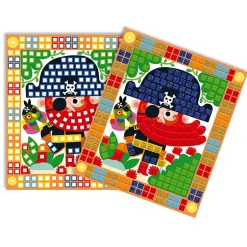 Janod Kit Créatif - Mosaïques Pirates* Mosaïques & Gommettes|Collection 