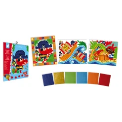 Janod Kit Créatif - Mosaïques Pirates* Mosaïques & Gommettes|Collection 