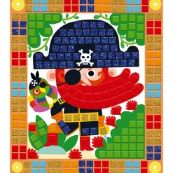 Janod Kit Créatif - Mosaïques Pirates* Mosaïques & Gommettes|Collection 