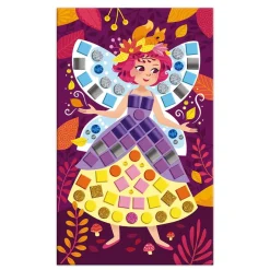 Janod Kit Créatif - Mosaïques Princesses et Fées* Mosaïques & Gommettes|Collection 