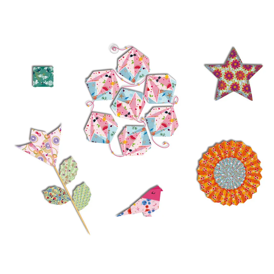 Janod Kit Créatif - Origami Jolies Décos* Créations 3D|Collection "Les Ateliers Du Calme"