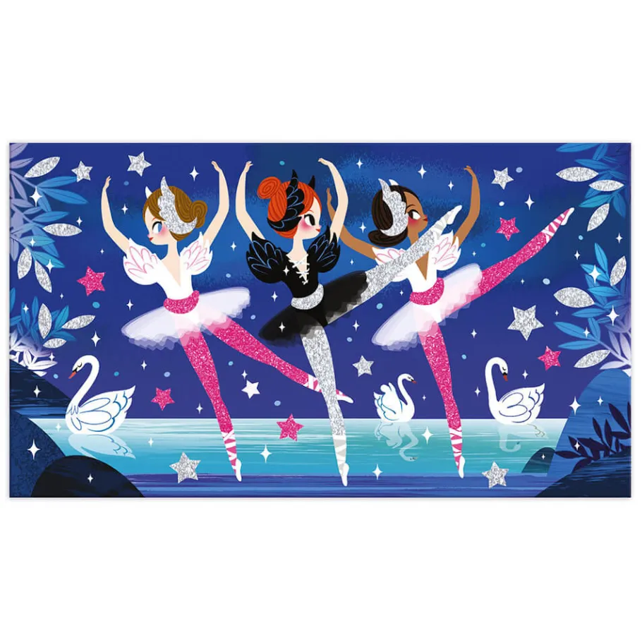 Janod Kit Créatif - Paillettes Fluo Danseuses* Collection "Les Ateliers Du Calme"|Sable, Paillettes, Dorure & Strass
