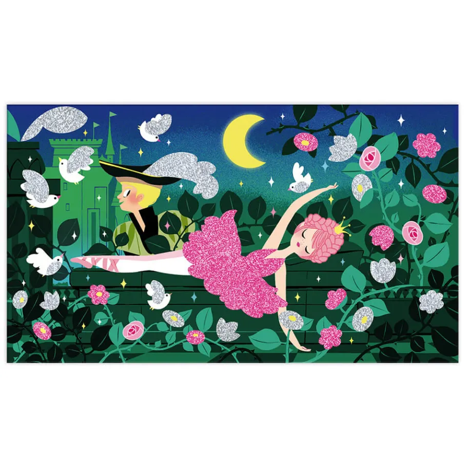 Janod Kit Créatif - Paillettes Fluo Danseuses* Collection "Les Ateliers Du Calme"|Sable, Paillettes, Dorure & Strass