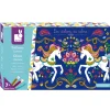 Janod Kit Créatif - Paillettes Licornes* Sable, Paillettes, Dorure & Strass|Collection "Les Ateliers Du Calme"