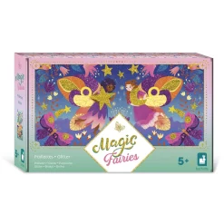 Janod Kit Créatif - Paillettes Magic Fairies* Sable, Paillettes, Dorure & Strass