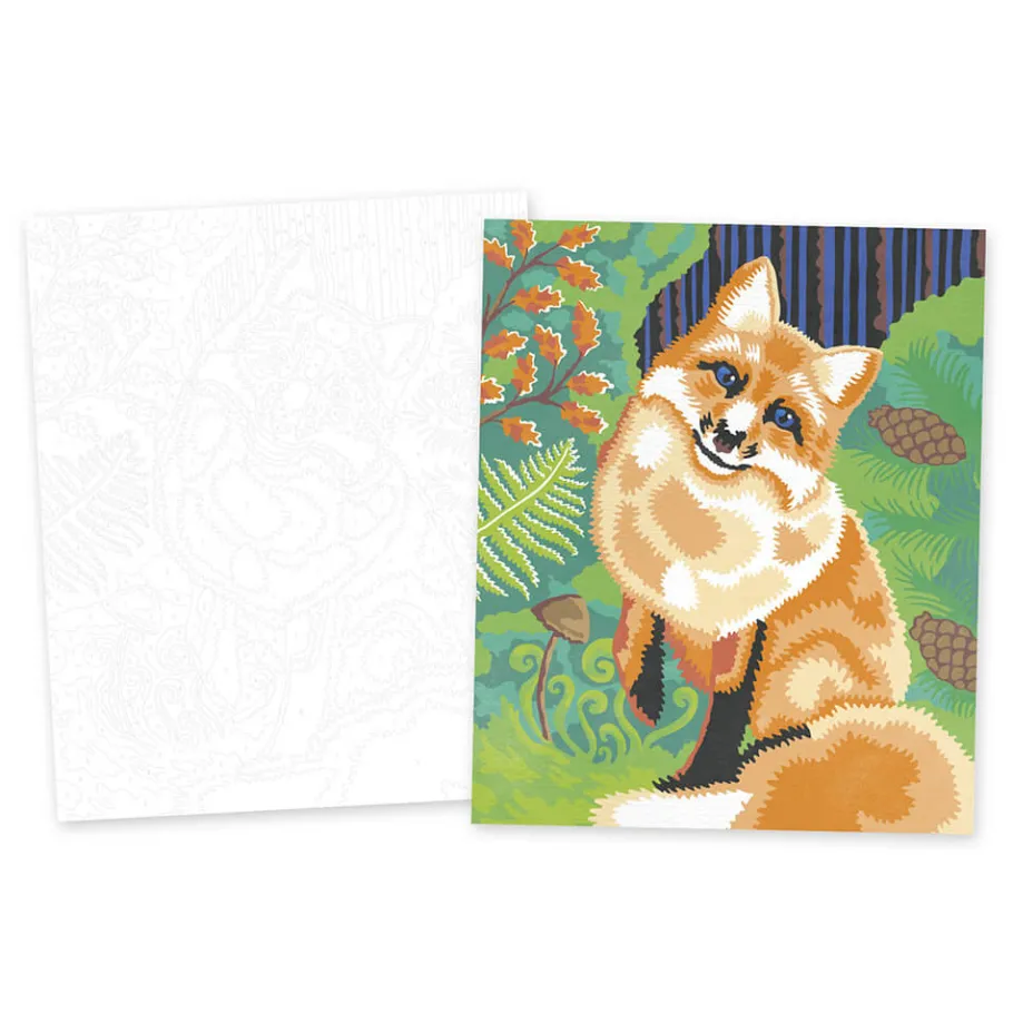 Janod Kit Créatif - Peinture par Numéro Animaux de la Forêt* Peinture Par Numéro & Coloriage