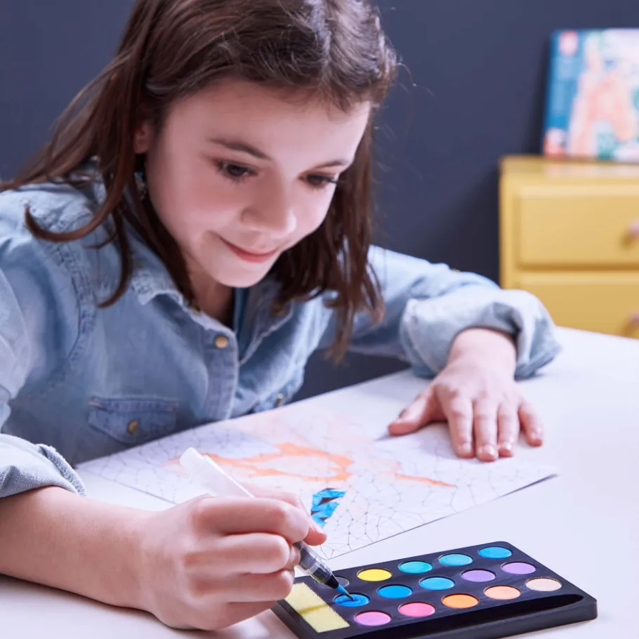 Janod Kit Créatif - Peinture par Numéro Créatures Fantastiques* Peinture Par Numéro & Coloriage