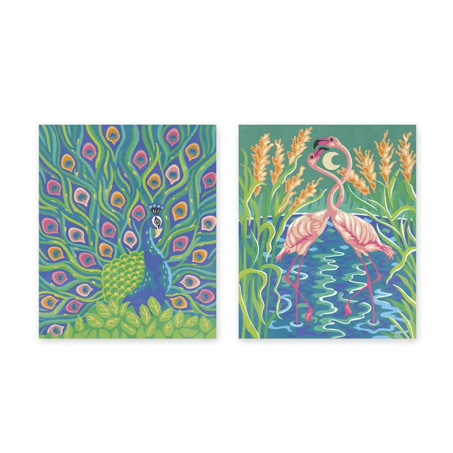 Janod Kit Créatif - Peinture par Numéro Oiseaux Fabuleux* Peinture Par Numéro & Coloriage