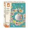 Janod Kit Créatif - Porte-bijoux à Décorer* Sable, Paillettes, Dorure & Strass|Collection "Les Ateliers Déco"