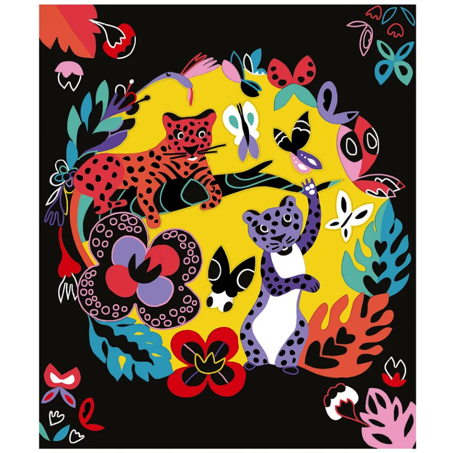 Janod Kit Créatif - Scratch Art Animaux Du Monde* Cartes À Gratter|Collection "Les Ateliers Du Calme"