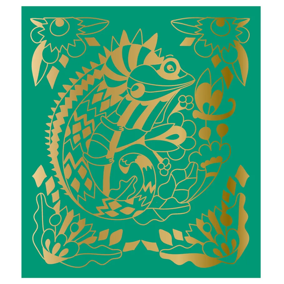Janod Kit Créatif - Scratch Art Animaux Du Monde* Cartes À Gratter|Collection "Les Ateliers Du Calme"