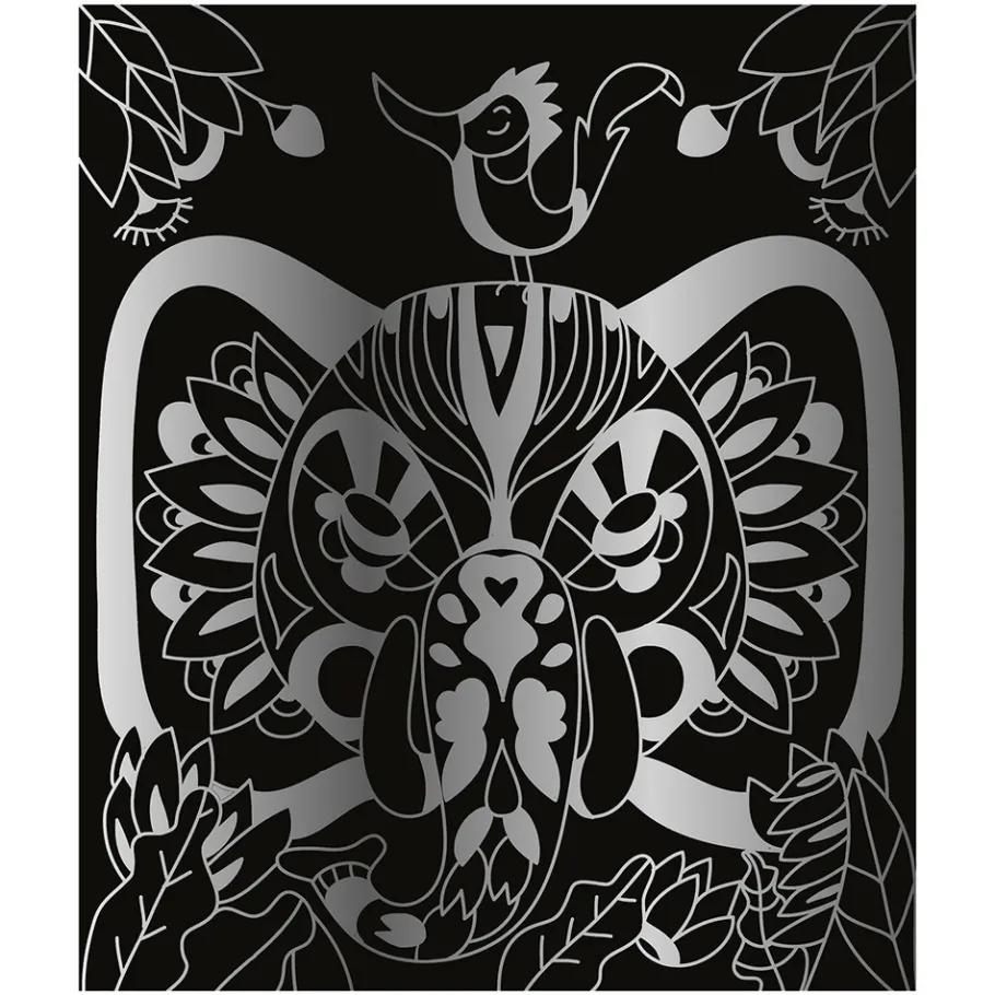 Janod Kit Créatif - Scratch Art Animaux Du Monde* Cartes À Gratter|Collection "Les Ateliers Du Calme"