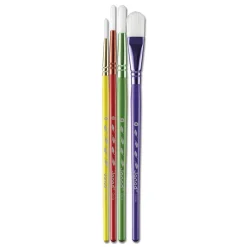 Janod Kit de 4 Pinceaux Synthétiques* Peinture Par Numéro & Coloriage|Tampons & Papeterie