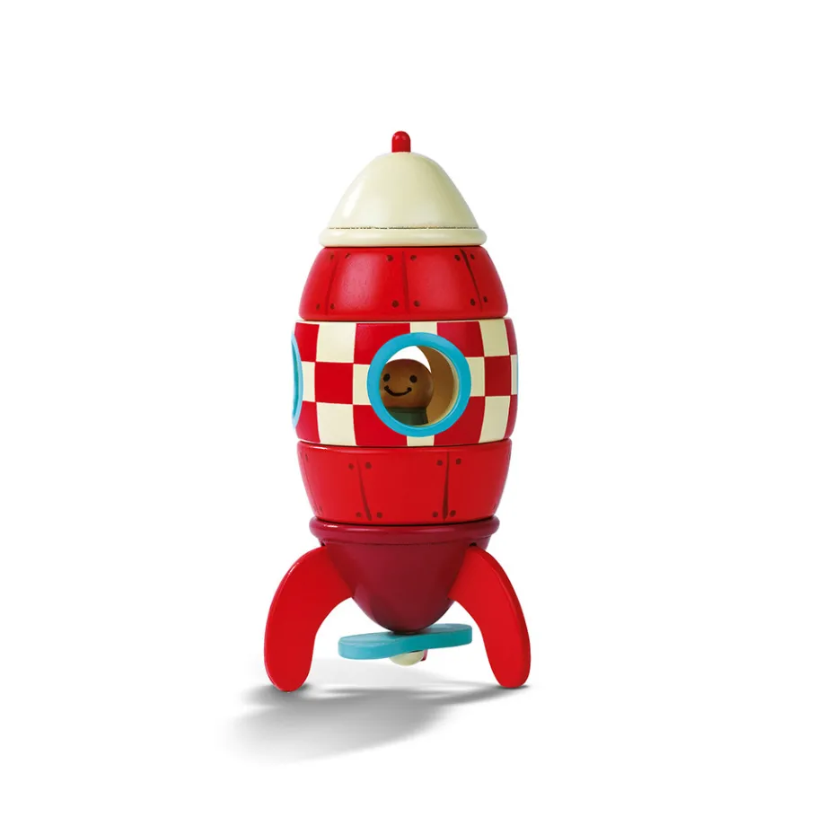 Janod Kit Magnet Fusée - petite taille* Jouets Magnétiques|Trains & Véhicules