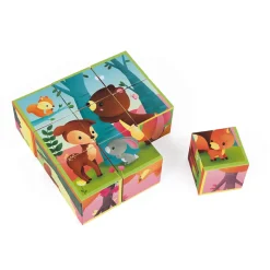 Janod Kubkid - animaux de la forêt - 9 cubes* Cubes & Pyramides