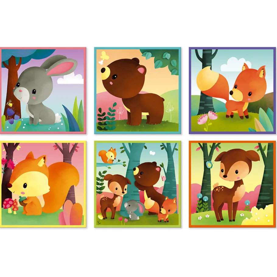 Janod Kubkid - animaux de la forêt - 9 cubes* Cubes & Pyramides