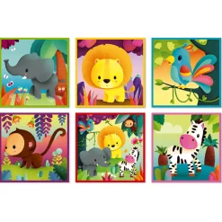 Janod Kubkid - animaux de la jungle - 9 cubes* Cubes & Pyramides