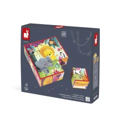 Janod Kubkid - animaux de la jungle - 9 cubes* Cubes & Pyramides