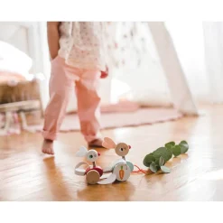Janod Lapins à promener (bois)* Jouets À Promener & À Pousser