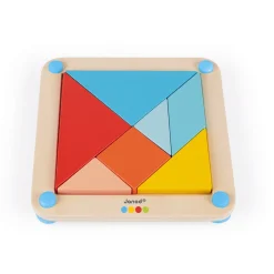 Janod Le Tangram - Essentiel (bois)* Jeux Éducatifs Maternelle|Formes & Couleurs